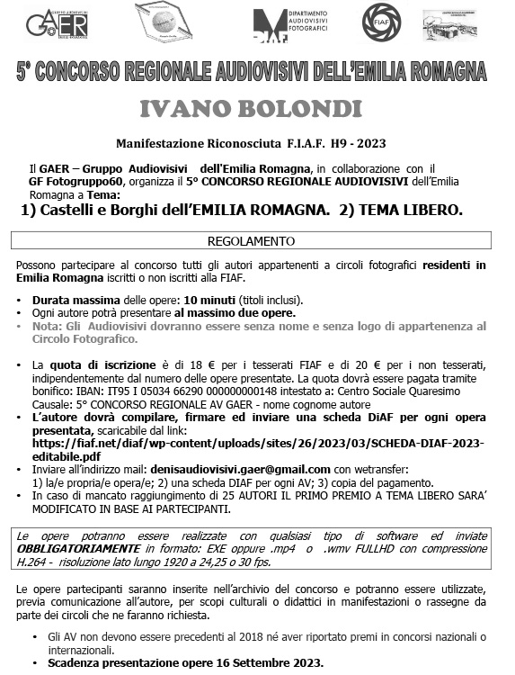Regolamento 5Concorso AV Emilia 2023 1